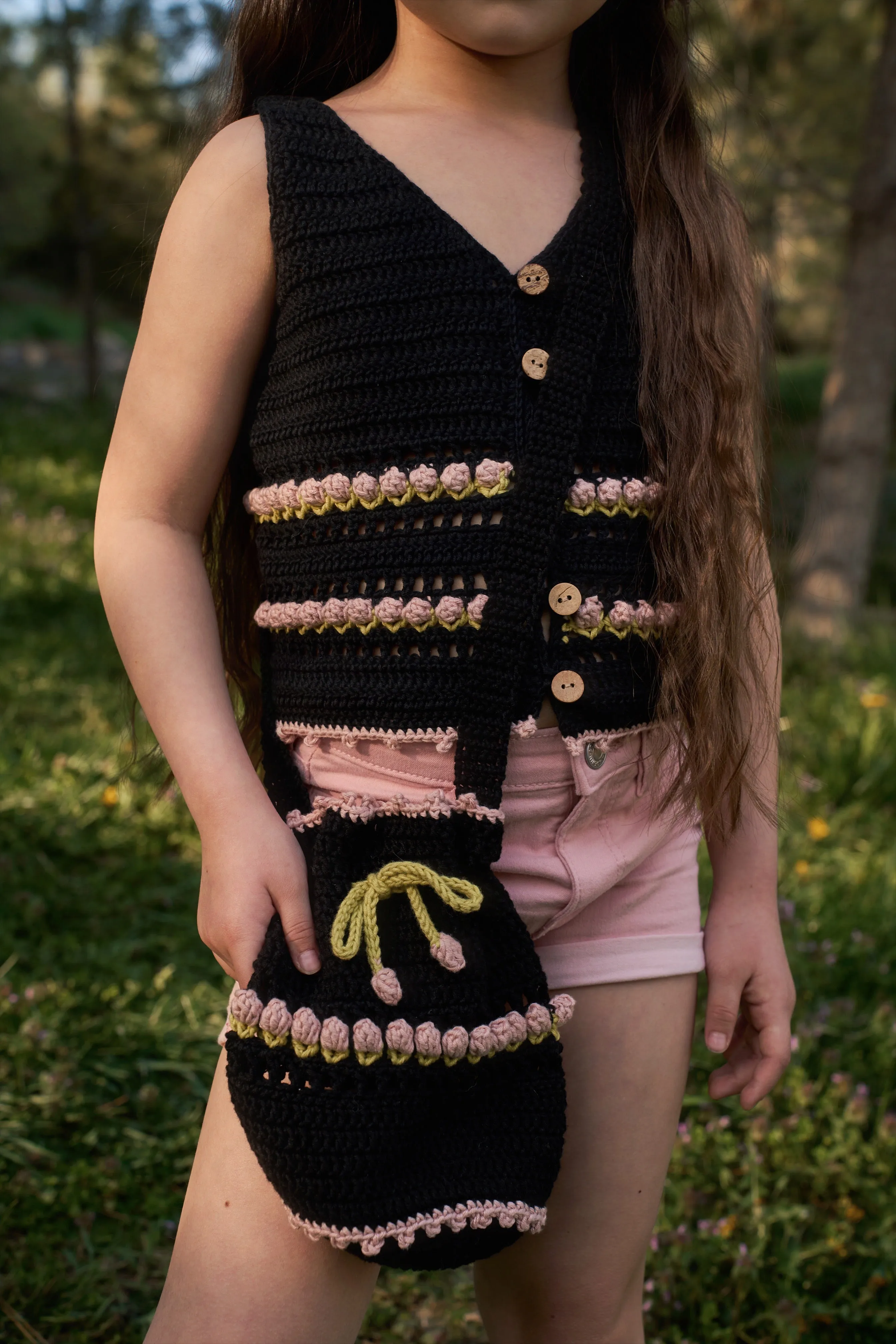 Tulips Top | black