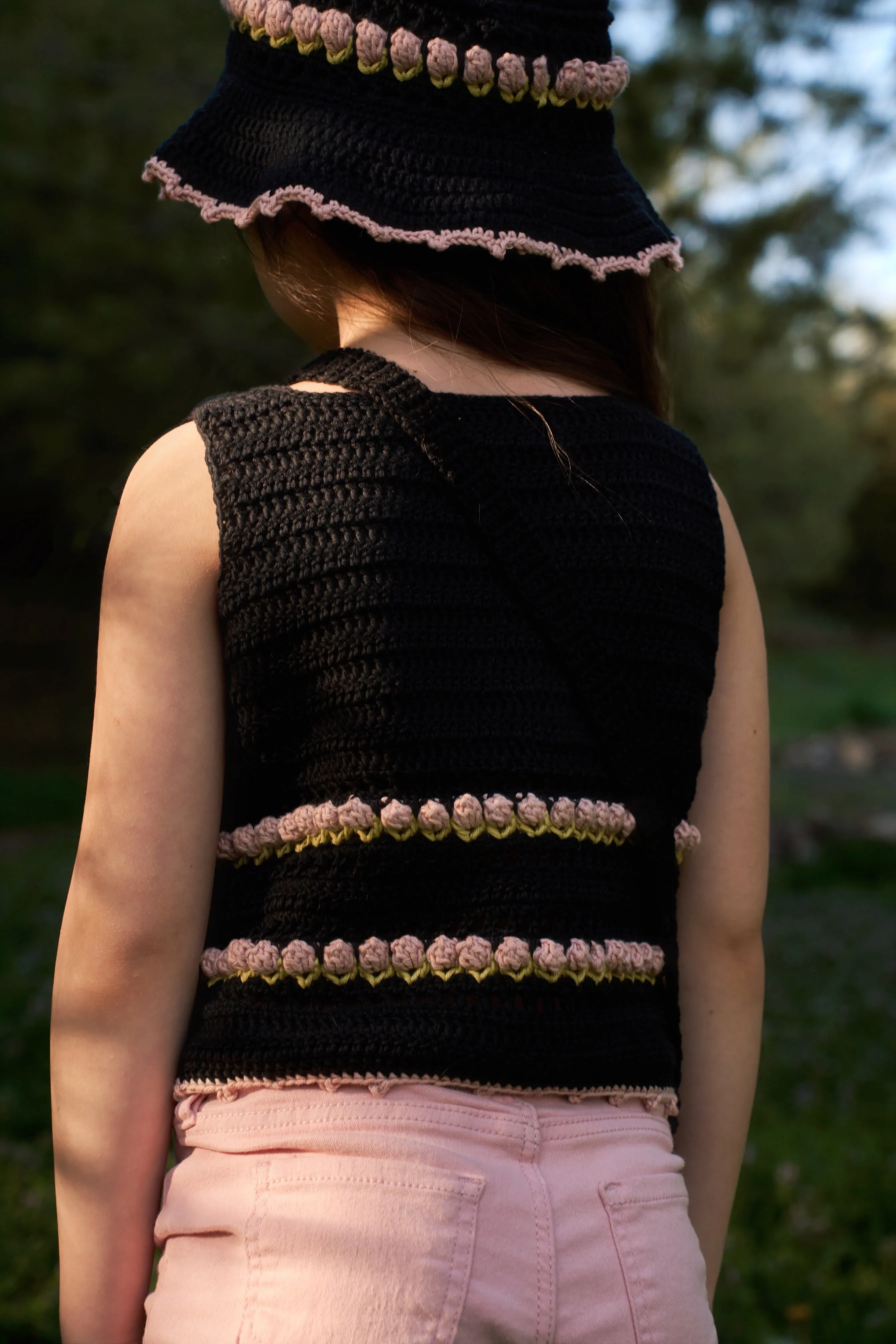 Tulips Top | black