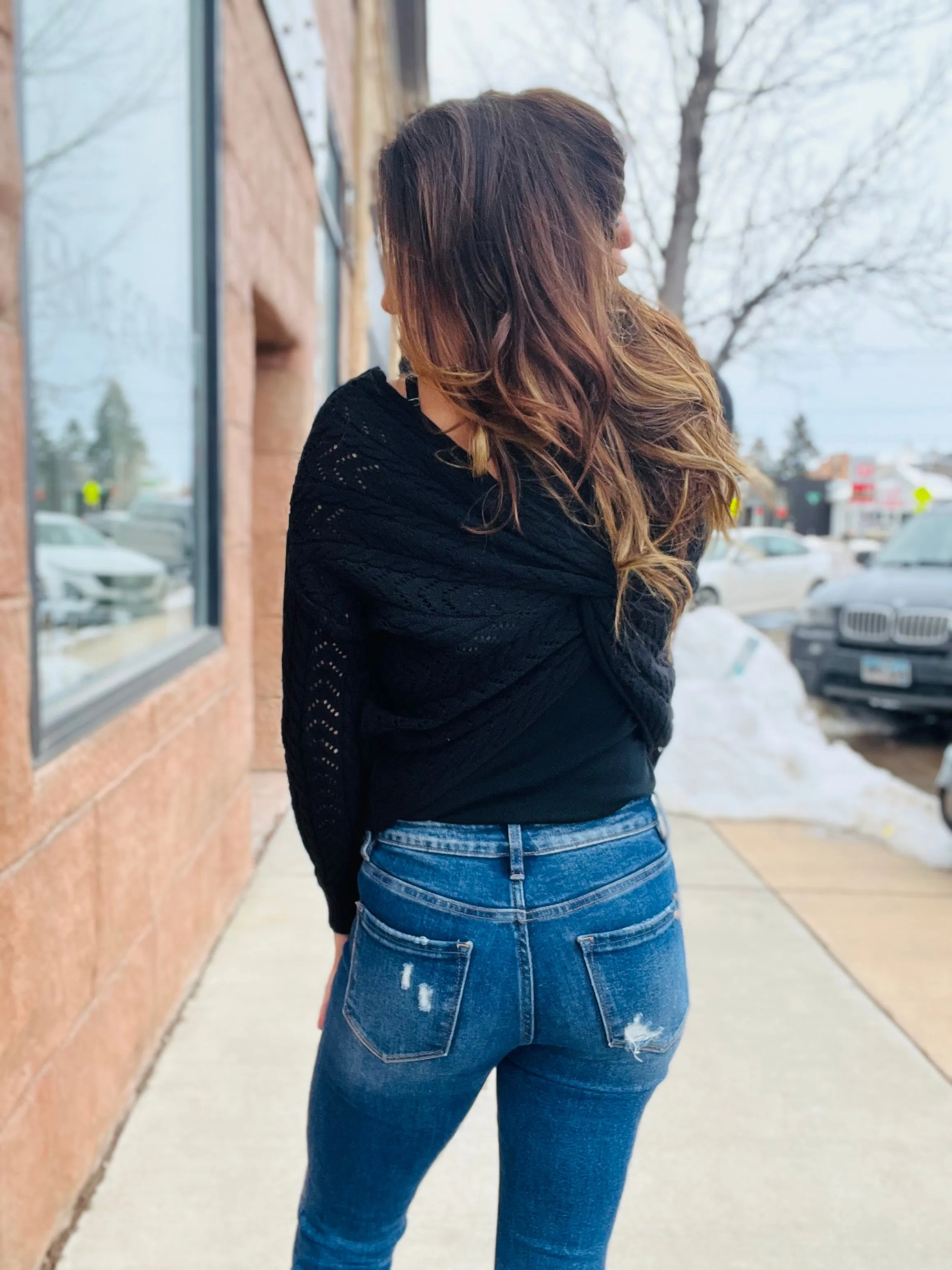 Twisted Open Back Top