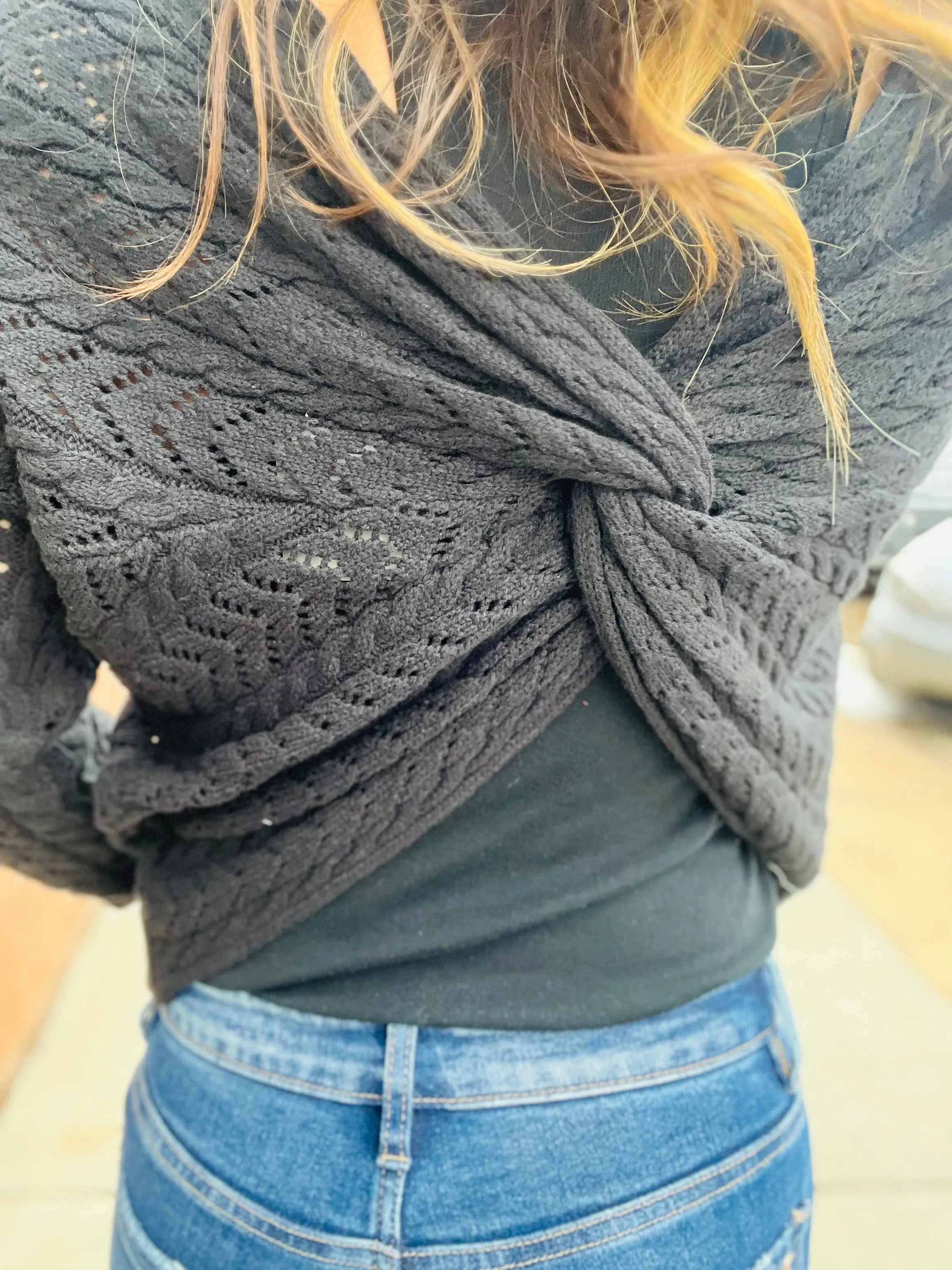 Twisted Open Back Top