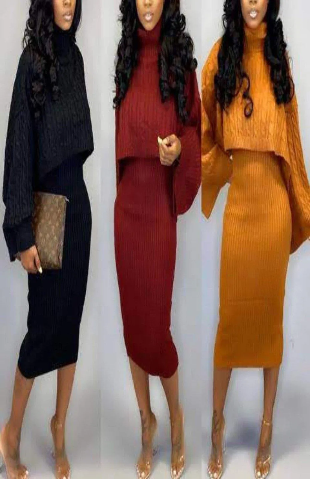 Two Piece Sweater Dress