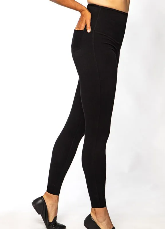 Ultra Soft Pull On Skinny Jeggings - Black