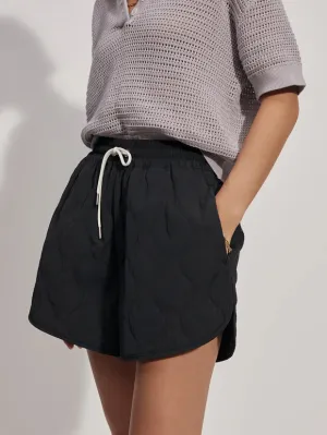 Varley | Connel Quilt Short {Black}