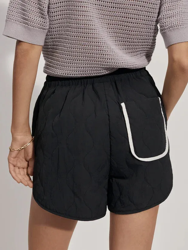 Varley | Connel Quilt Short {Black}
