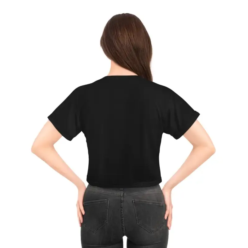 Vibrant Amazing Day Butterfly Crop Tee