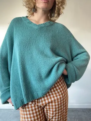 Vintage Shirin Guild Aqua Blue Sweater
