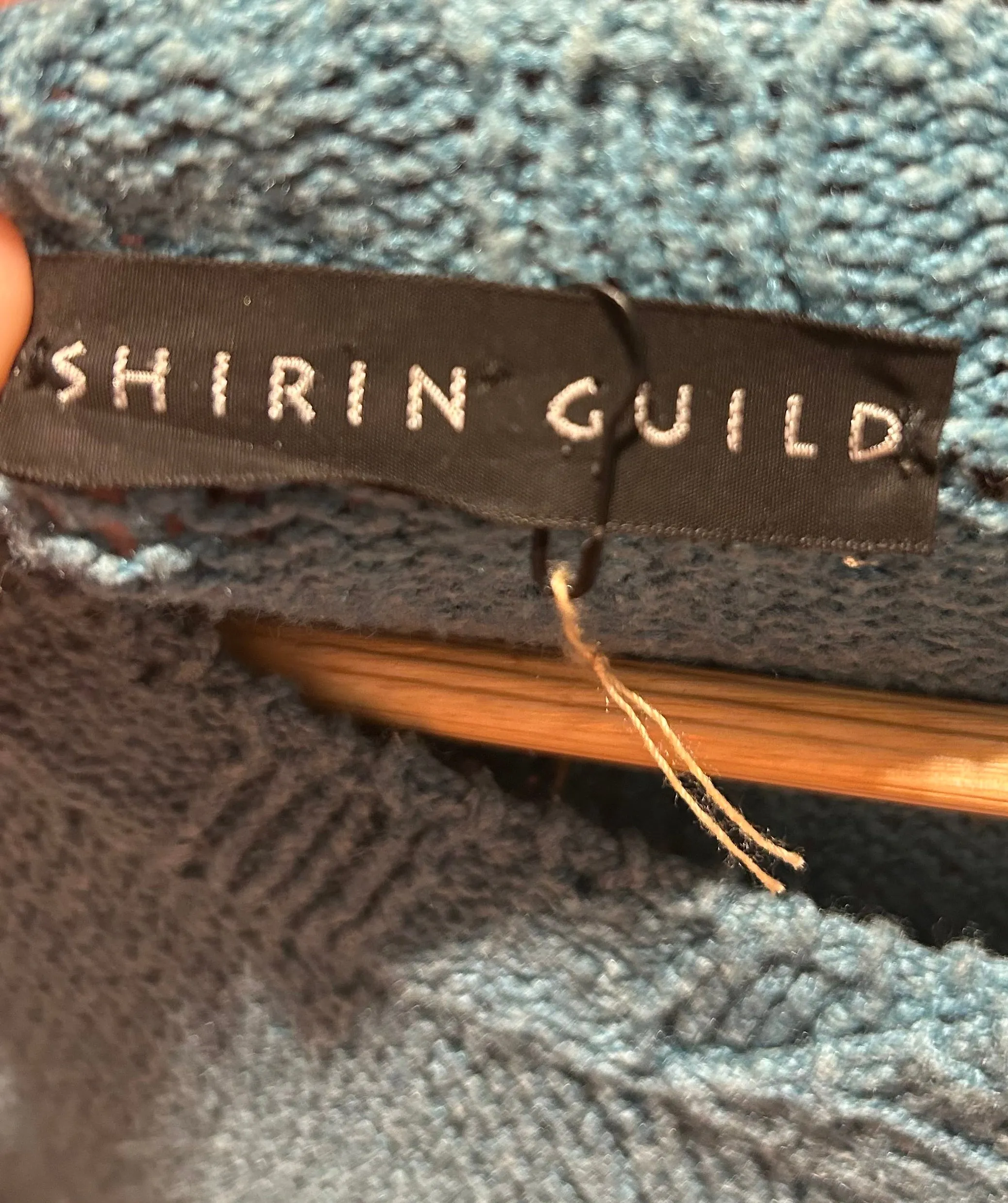 Vintage Shirin Guild Aqua Blue Sweater