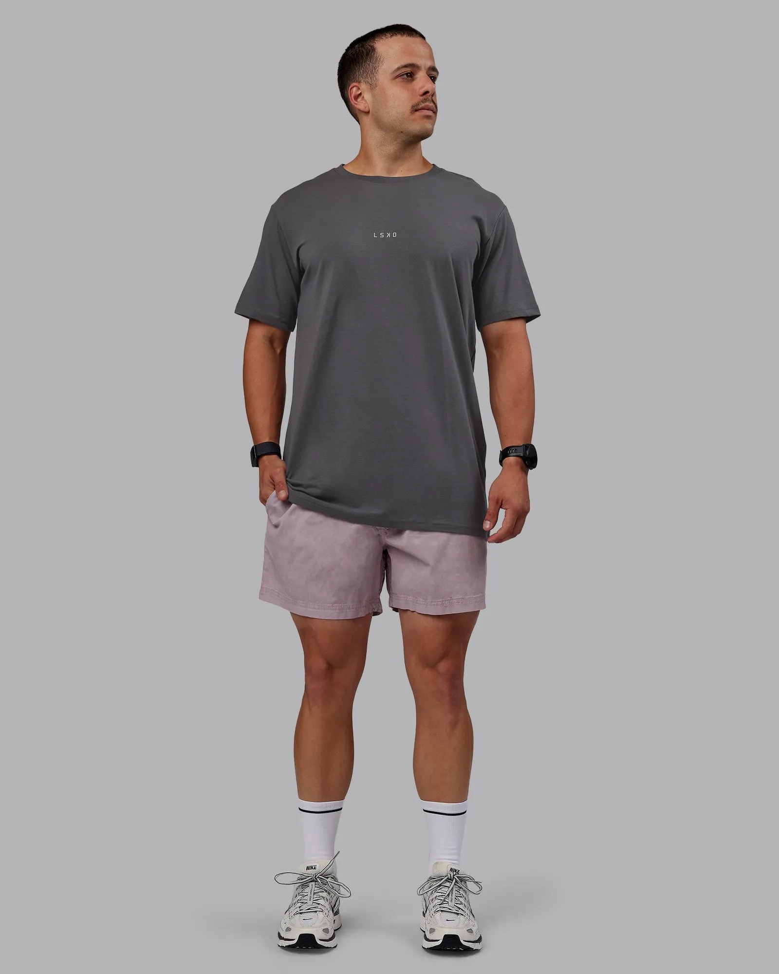 Washed Daily 5" Shorts - Greyish Purple