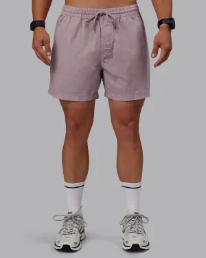 Washed Daily 5" Shorts - Greyish Purple