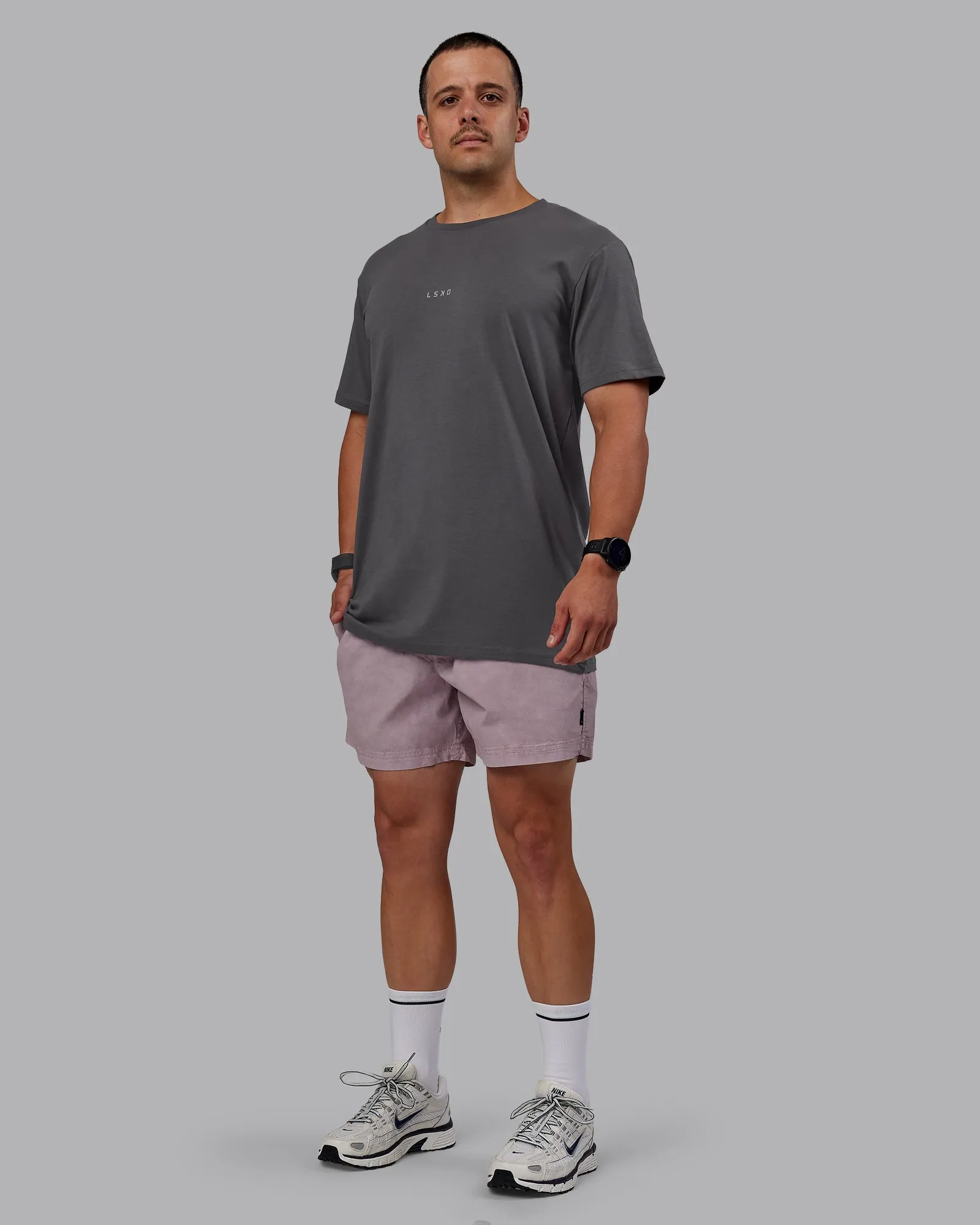 Washed Daily 5" Shorts - Greyish Purple