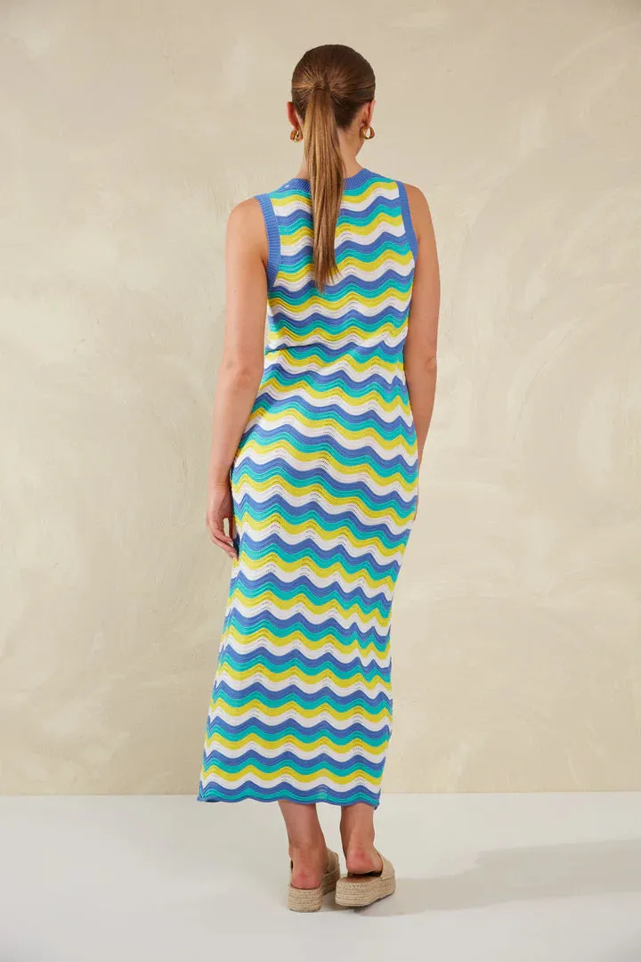 Wave Pointelle Maxi Dress
