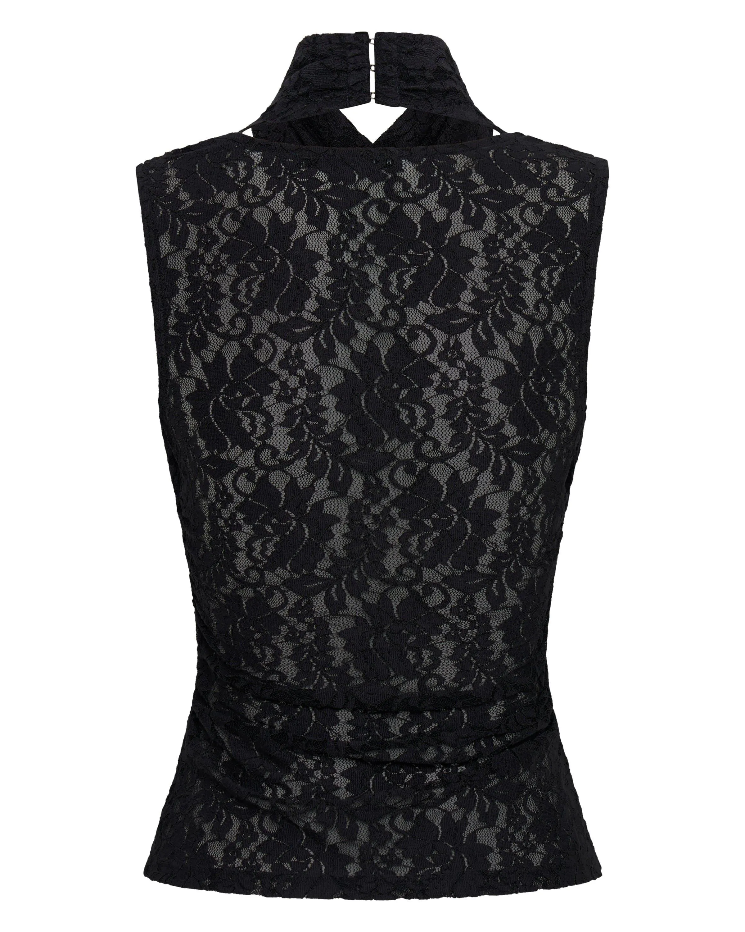 WAYWARD WRAP NECK TANK TOP | BLACK