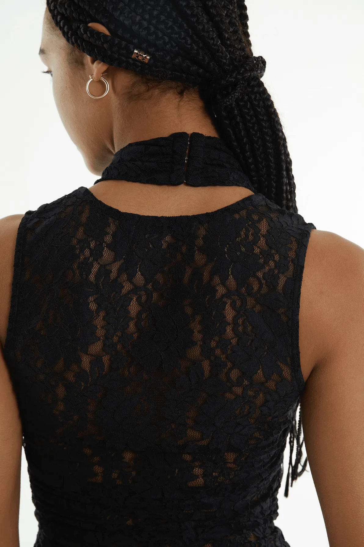 WAYWARD WRAP NECK TANK TOP | BLACK