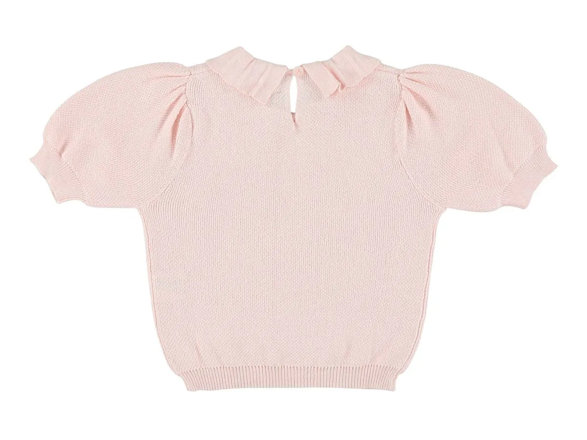 WESLEY VINTAGE CROPPED FITTED PULLOVER - POUDRE