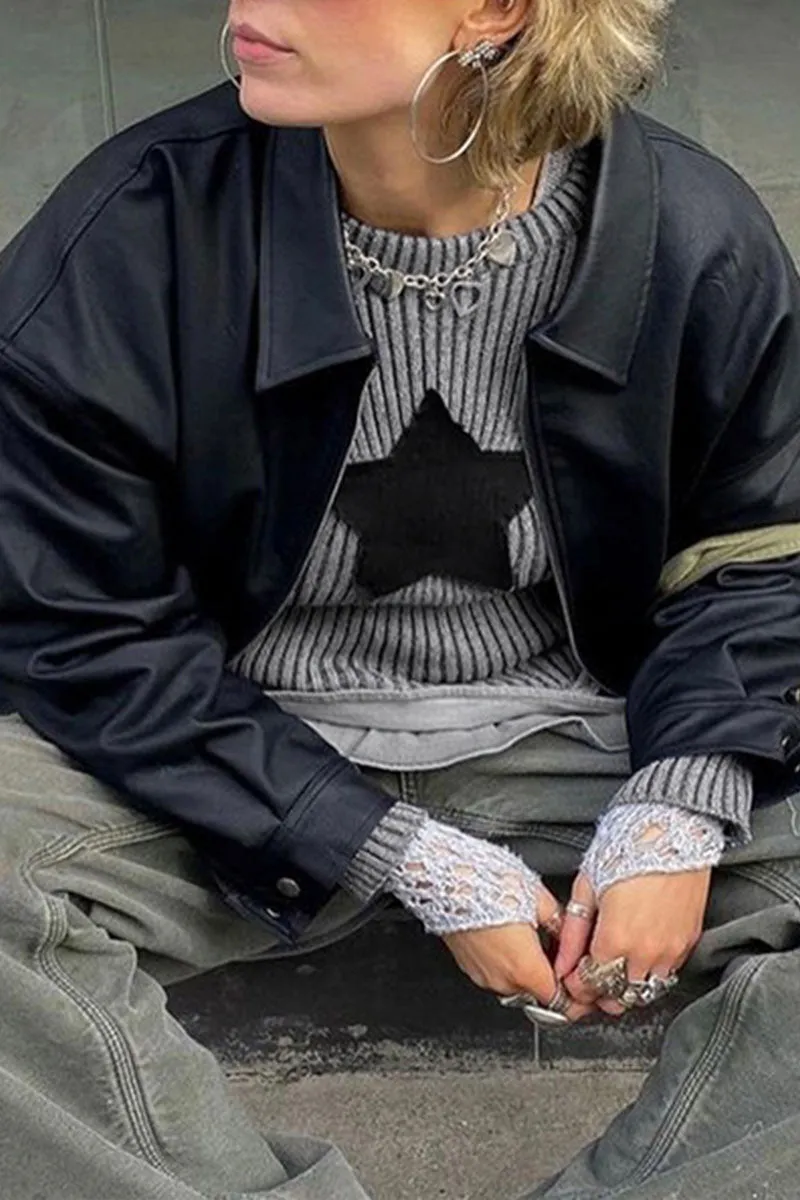 WG0394 Star Crop Sweater