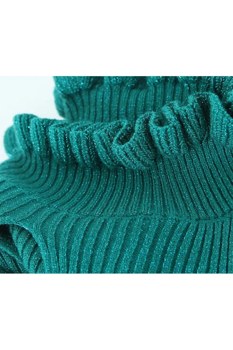WG719 Knitted Crop Sweater