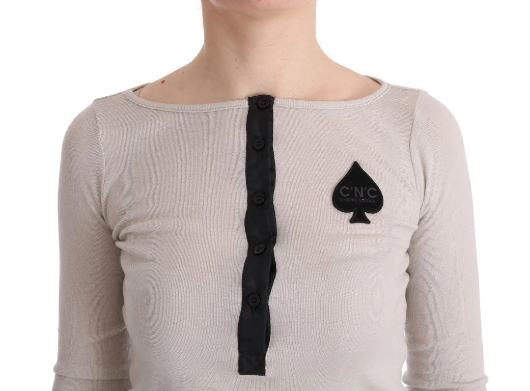 White Heart Viscose Sweater