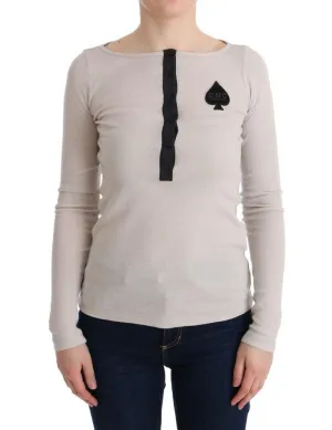 White Heart Viscose Sweater