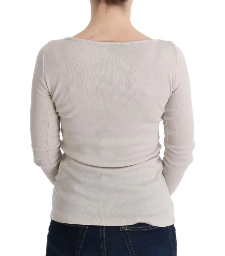 White Heart Viscose Sweater