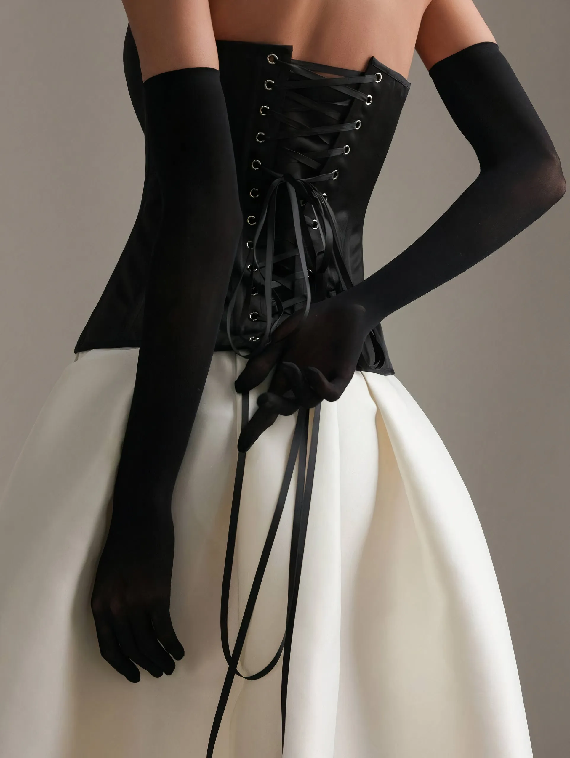 White Satin Midi Skirt