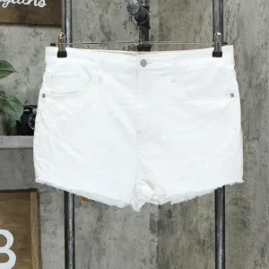 Wild Fable Women's High Rise Cutoff Jean Shorts White 14