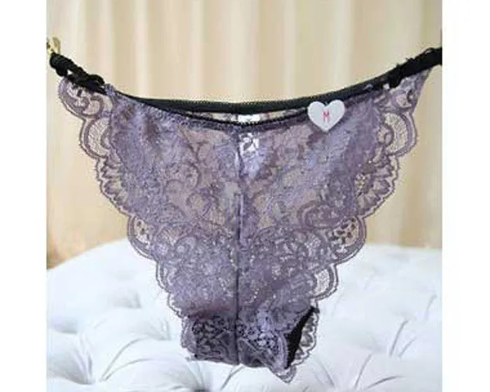 Women Underwear Thongs Ladies Briefs Sexy Lace Cotton Women's Panties transparent thin ultra - thin T pants briefs