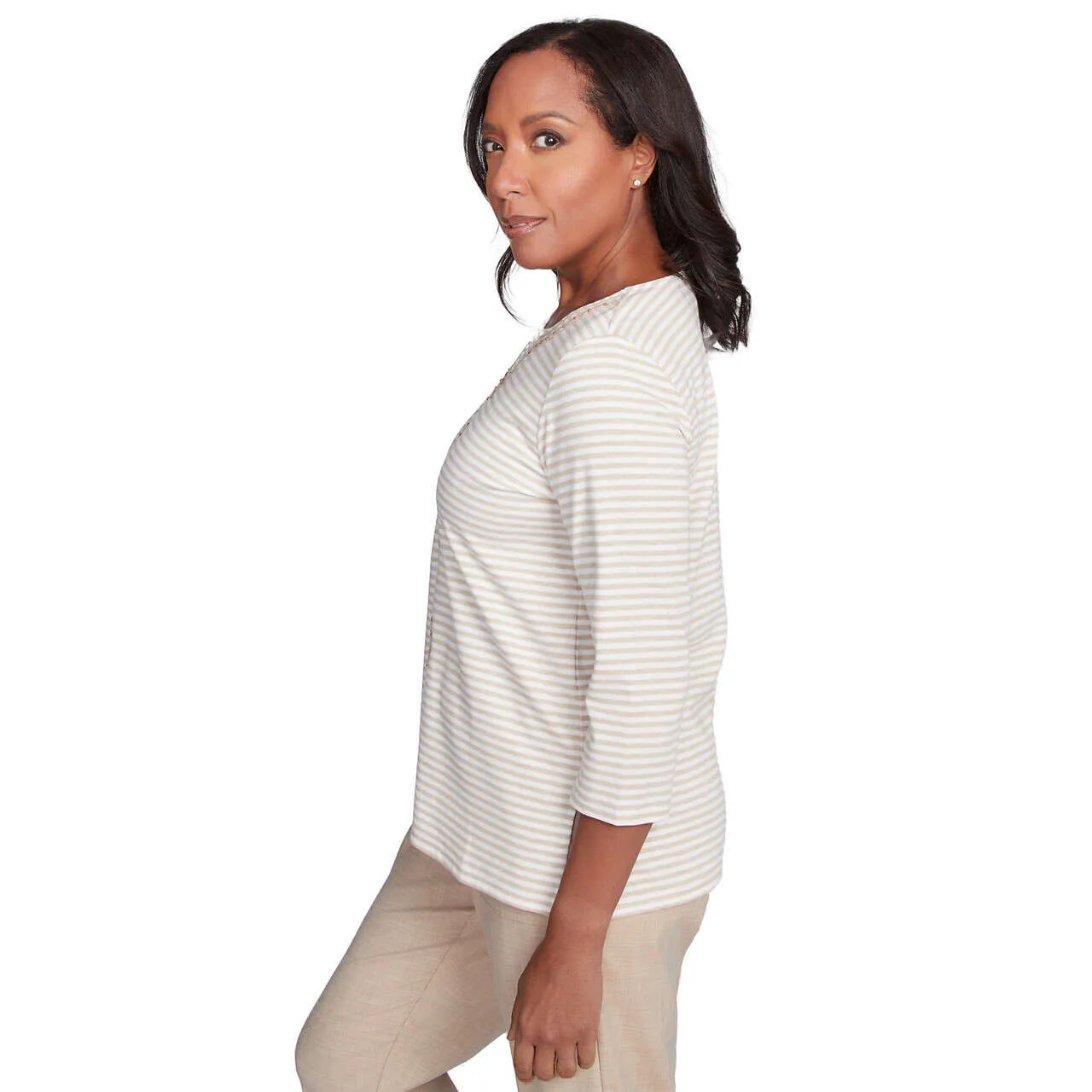 Women's Bold Medallion Stripe Top - 88456