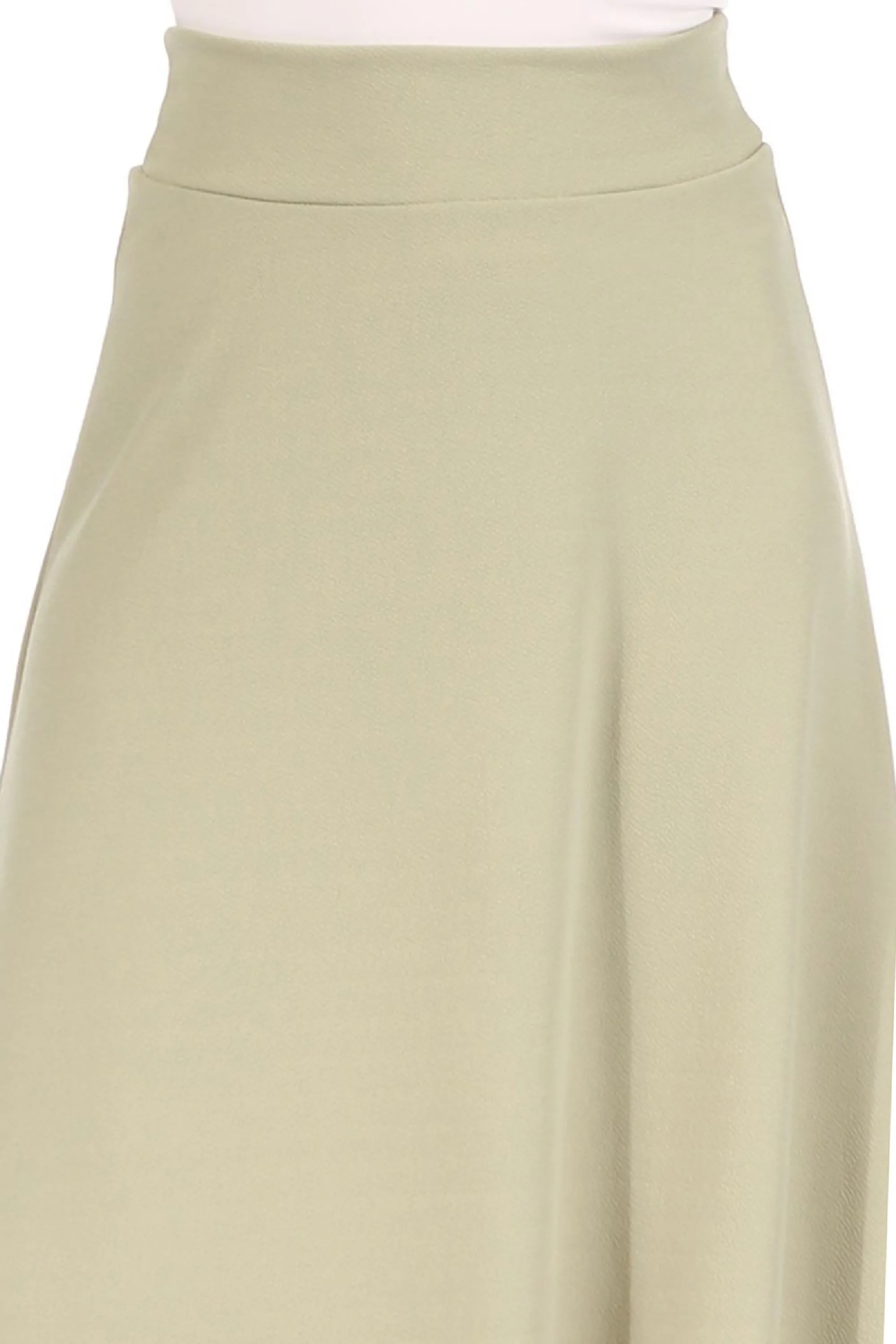 Women's Casual Solid Flare A-line Long Skirt with Elastic Waistband