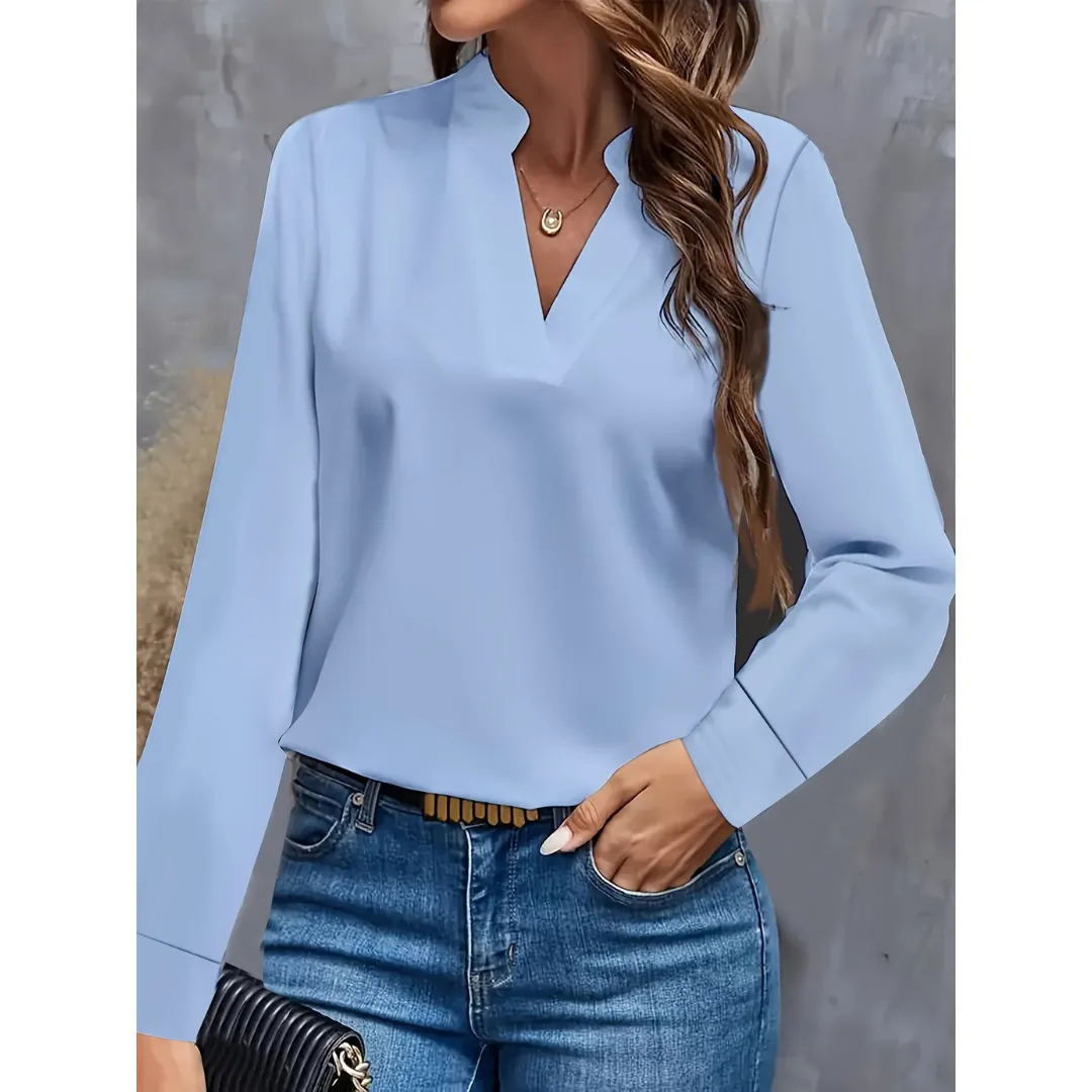 Women's Going Out V Neck Top | Long Sleeve