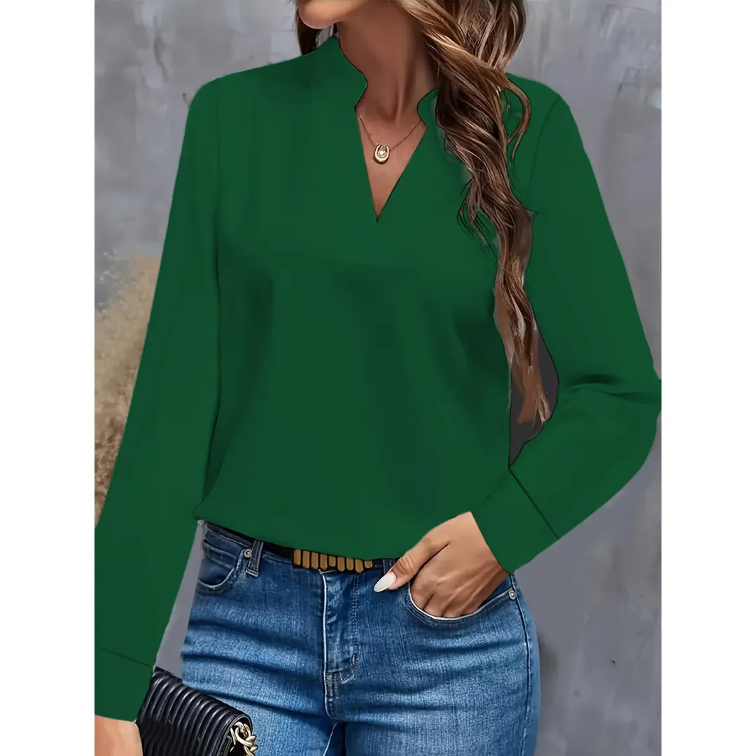 Women's Going Out V Neck Top | Long Sleeve