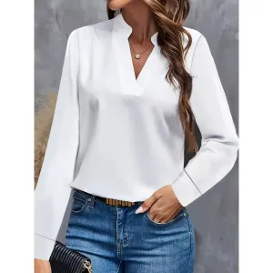 Women's Going Out V Neck Top | Long Sleeve