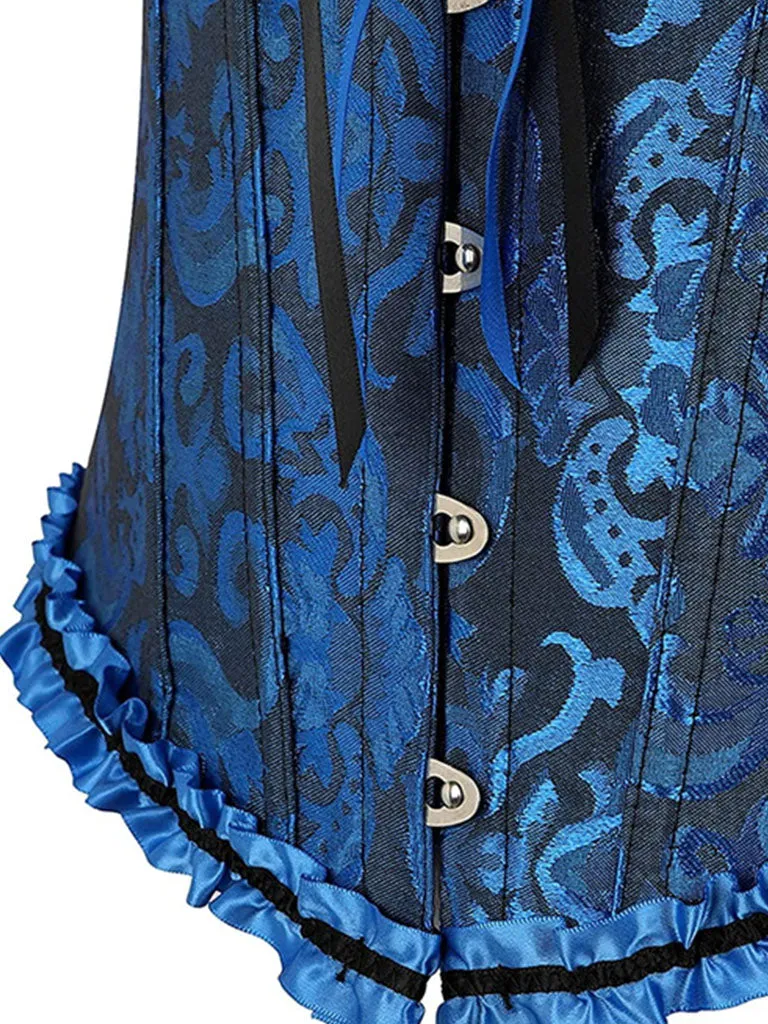 Women‘s Ruffles Corset Top Strapless Waist Trainer