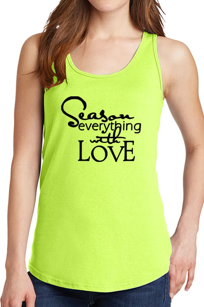 Women's Season Everything with Love Core Cotton Tank Tops -XS~4XL