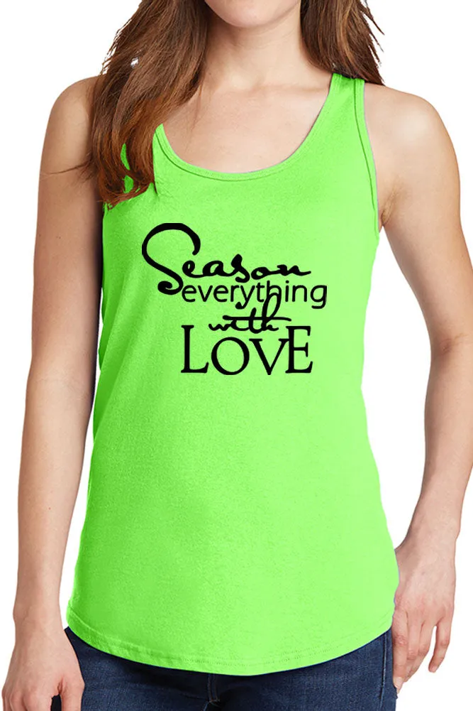 Women's Season Everything with Love Core Cotton Tank Tops -XS~4XL