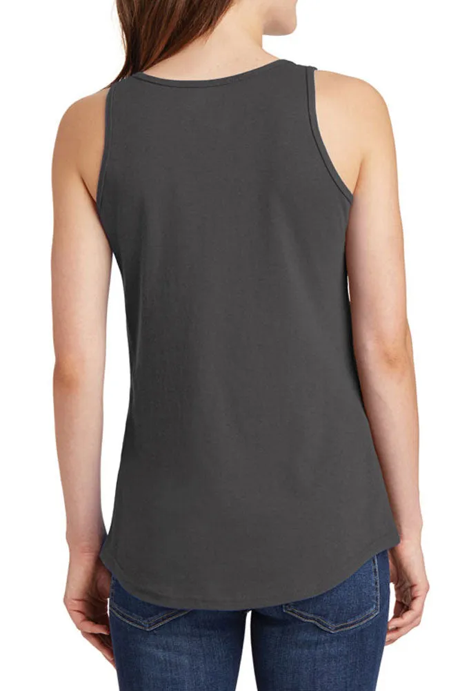 Women's Three Floral Sugar Skulls Core Cotton Tank Tops -XS~4XL