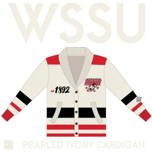 WSSU | Cardigan PEARLED IVORY