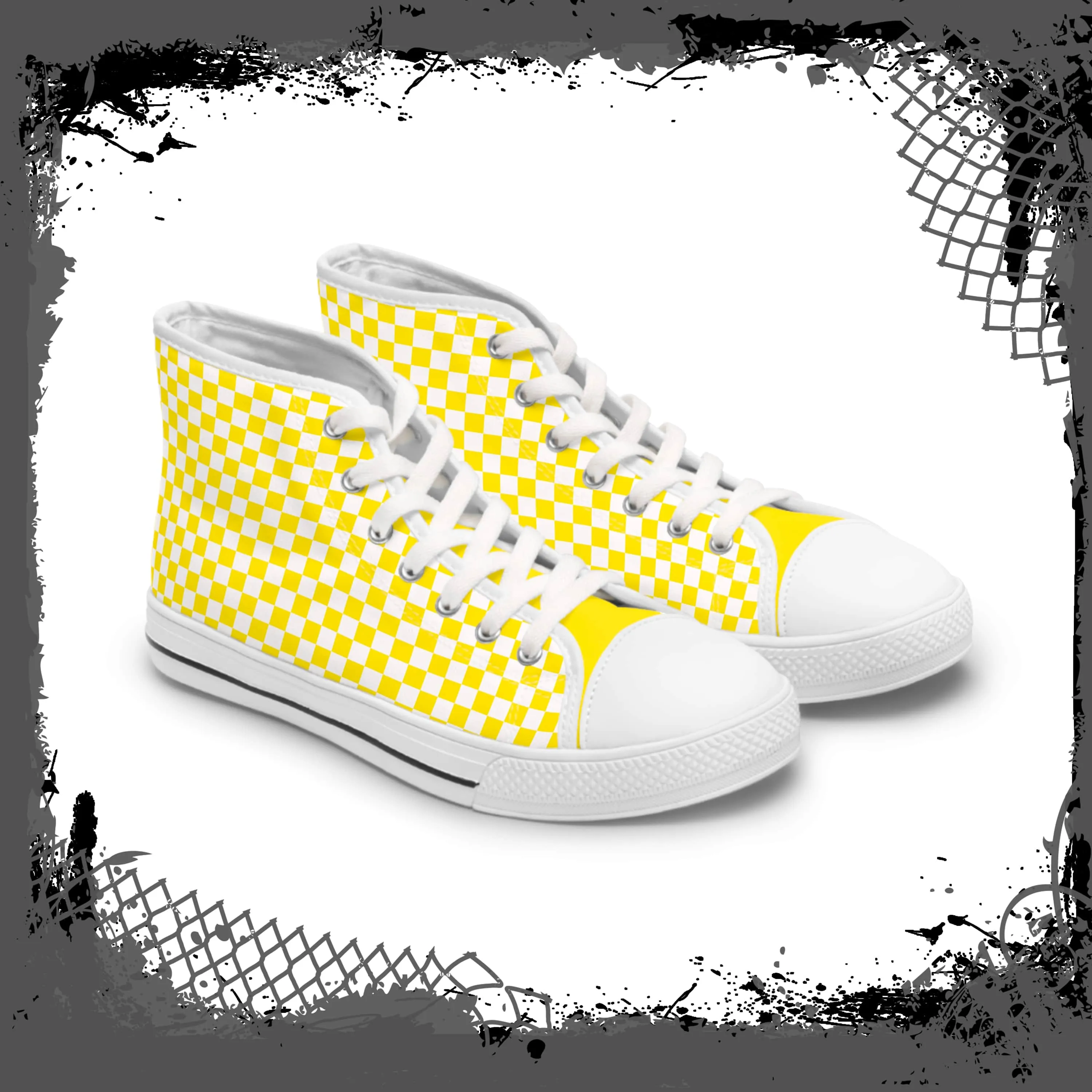 YEL Women's Checkered High Tops