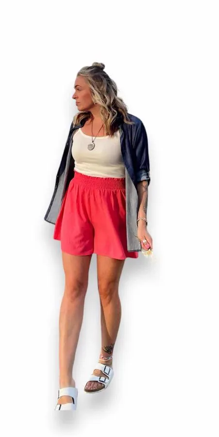 Yvett - Solid Sun Kissed Coral